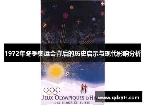 1972年冬季奥运会背后的历史启示与现代影响分析